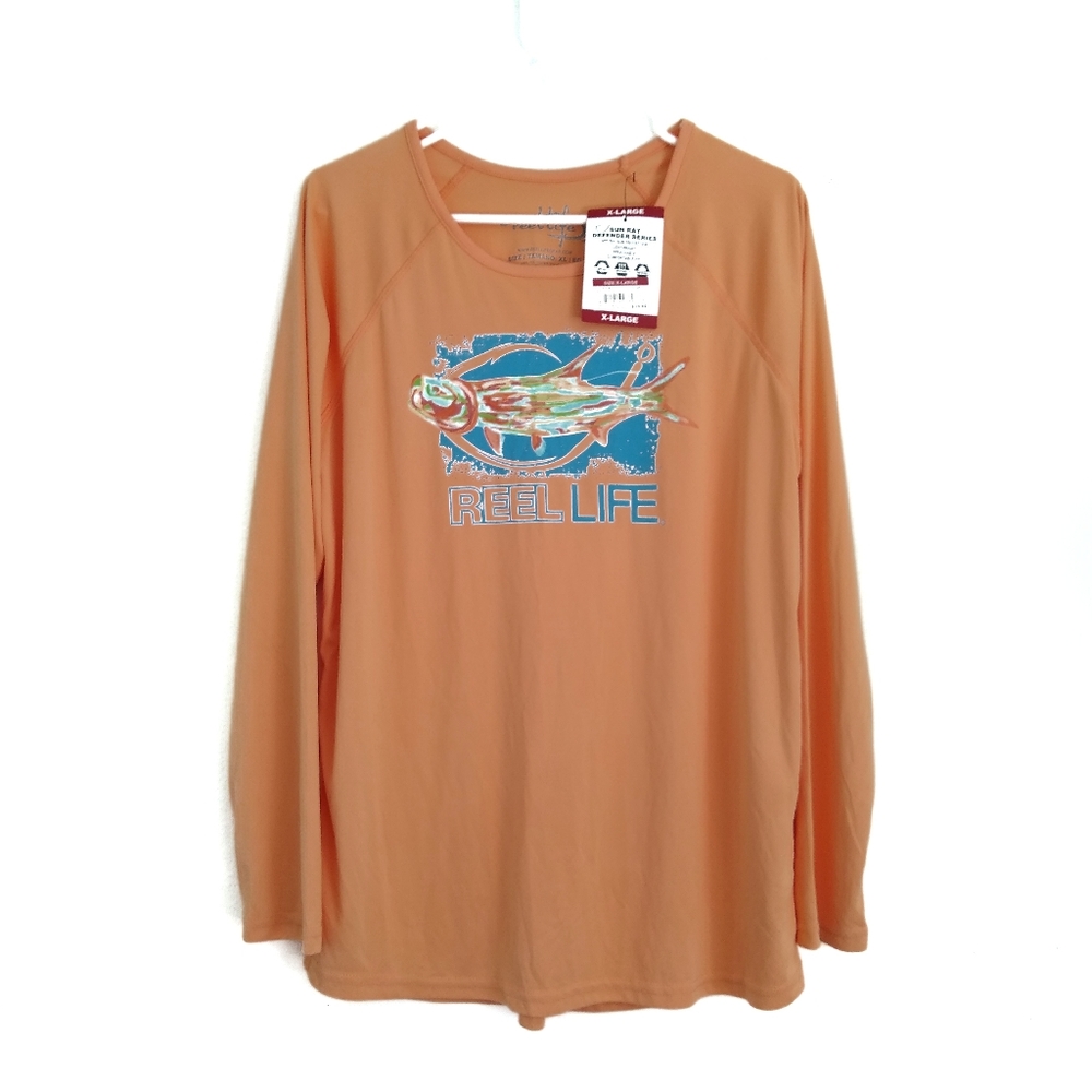 Reel Life Sun Ray Defender Series UPF 50+ Long Sleeve Size XL